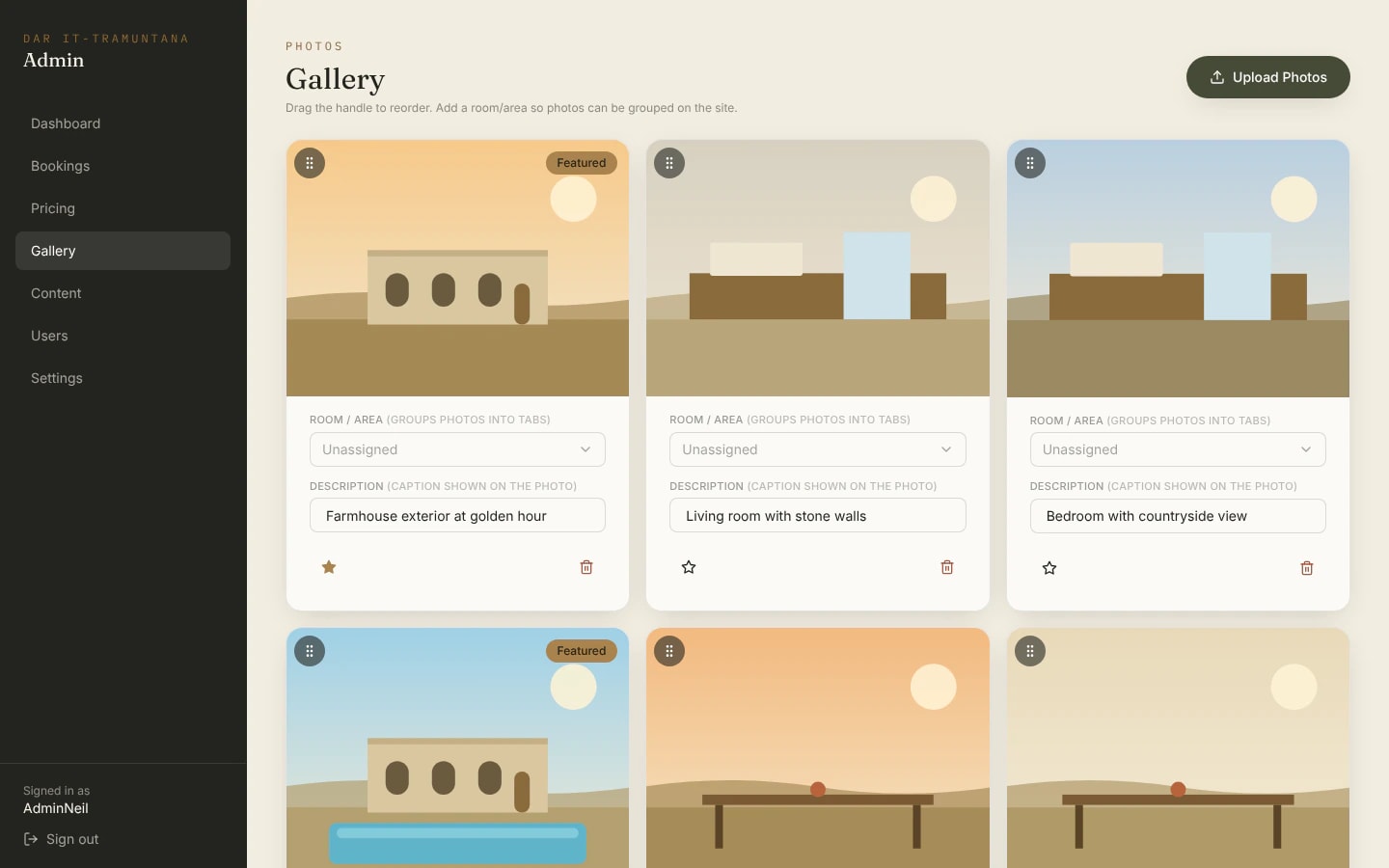 admin gallery
