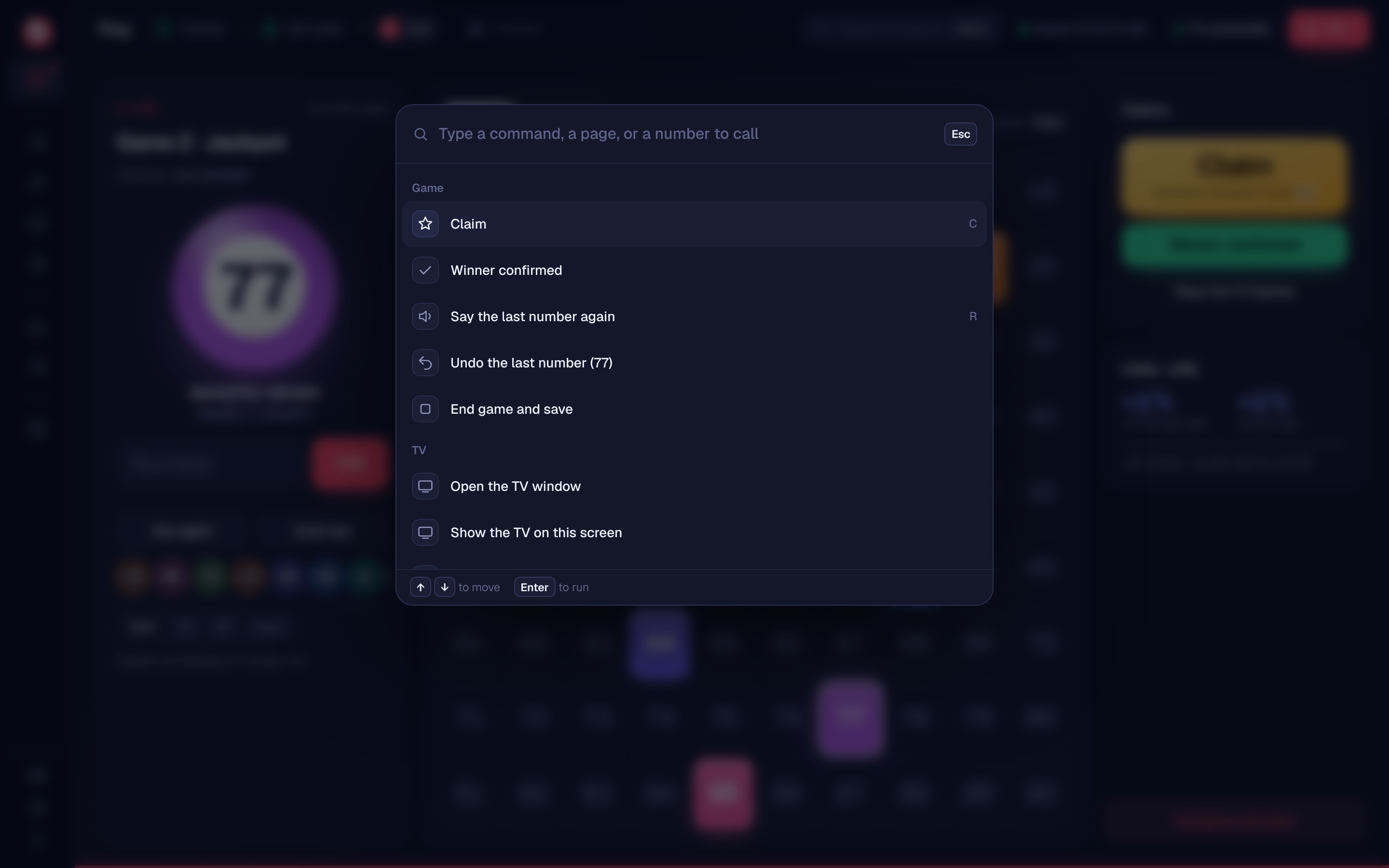 command bar