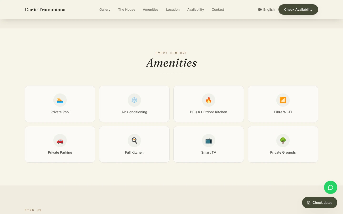 home amenities